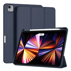 Techsuit - Flex Trifold (with Pencil Holder) - iPad Pro 11 (2018 / 2020 / 2021 / 2022) - Dark Blue