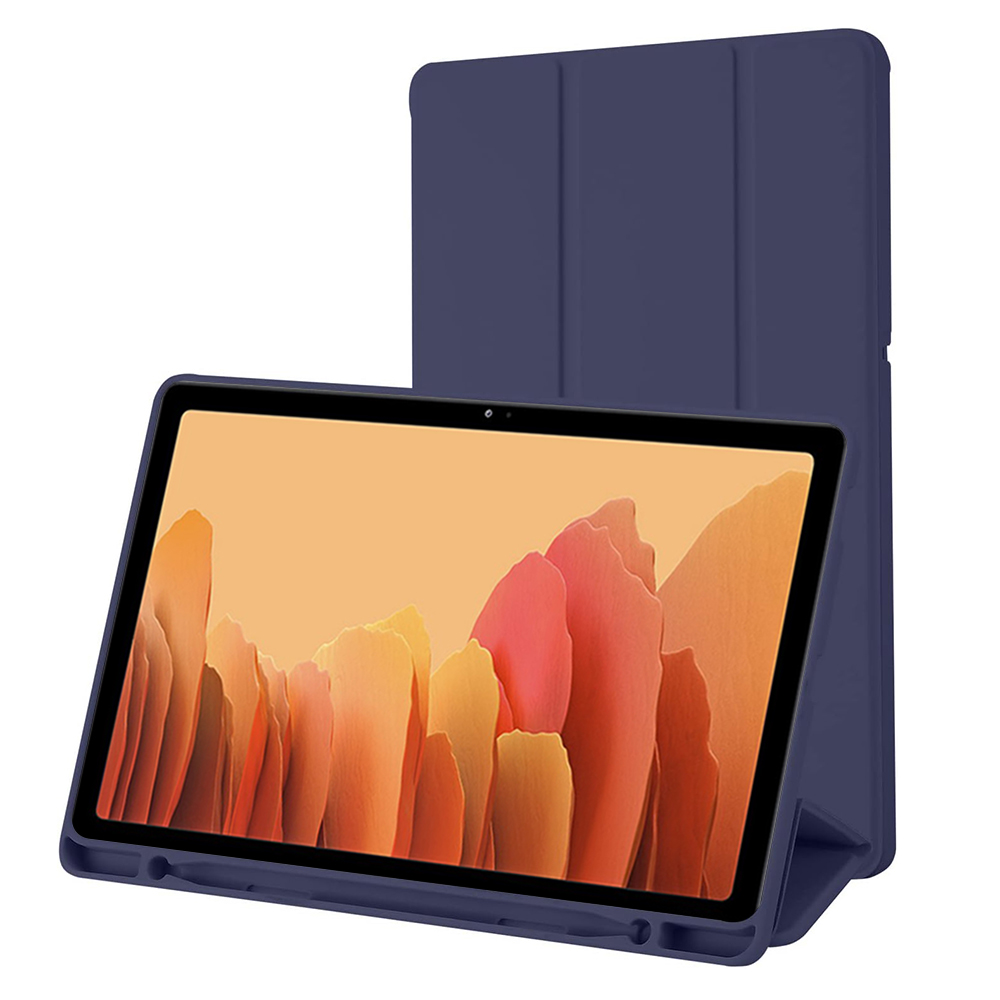 Techsuit - Flex Trifold (with Pencil Holder) - Samsung Galaxy Tab A7 10.4 2020 T500/T505 - Dark Blue