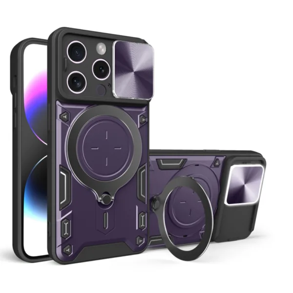 Techsuit - CamGuard Pro - iPhone 15 Pro - Purple