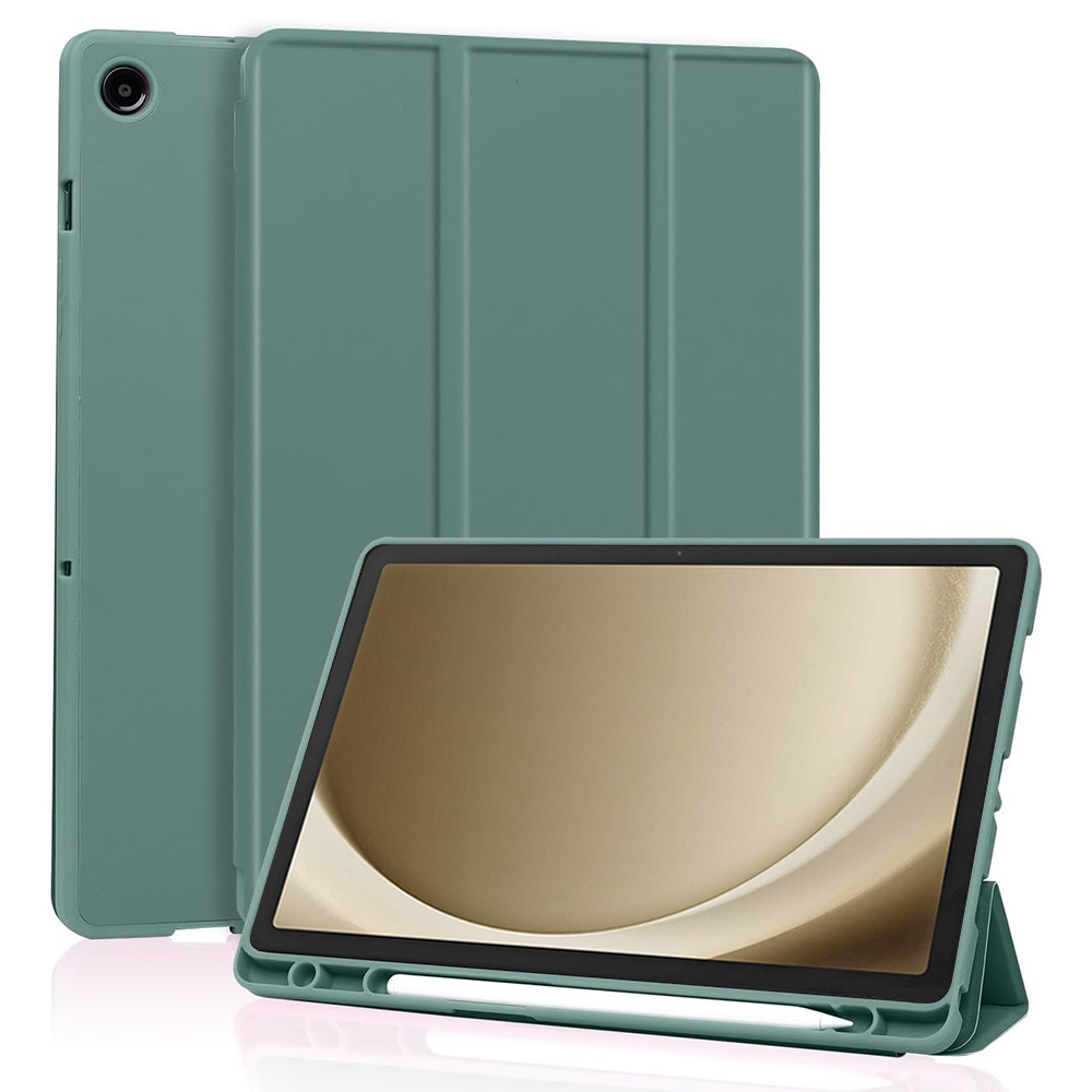 Techsuit - Flex Trifold (with Pencil Holder) - Samsung Galaxy Tab A9 Plus - Green