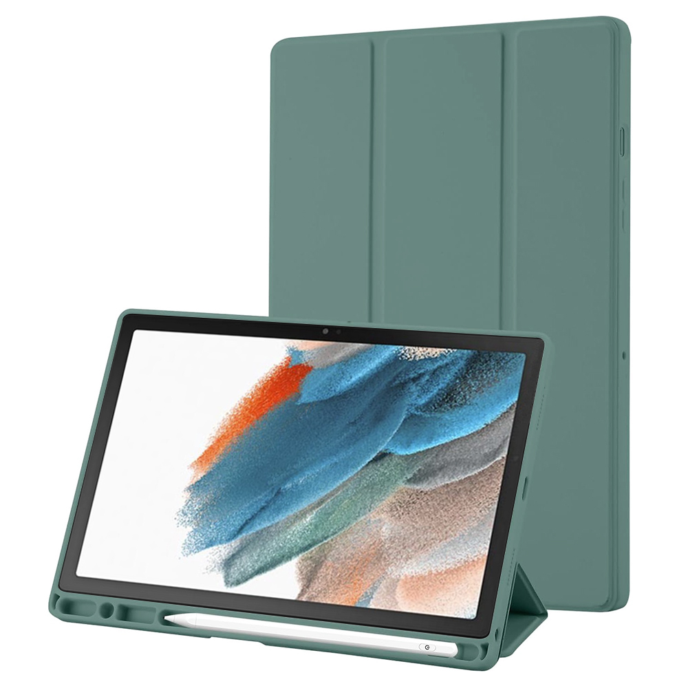 Techsuit - Flex Trifold (with Pencil Holder) - Samsung Galaxy Tab A8 10.5 (2021) - Green