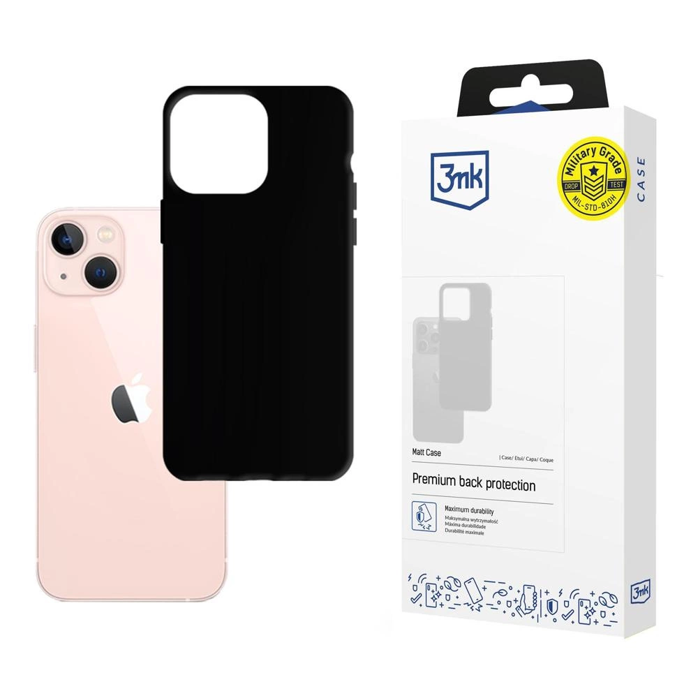 Case for iPhone 14 Plus from the 3mk Matt Case series - black