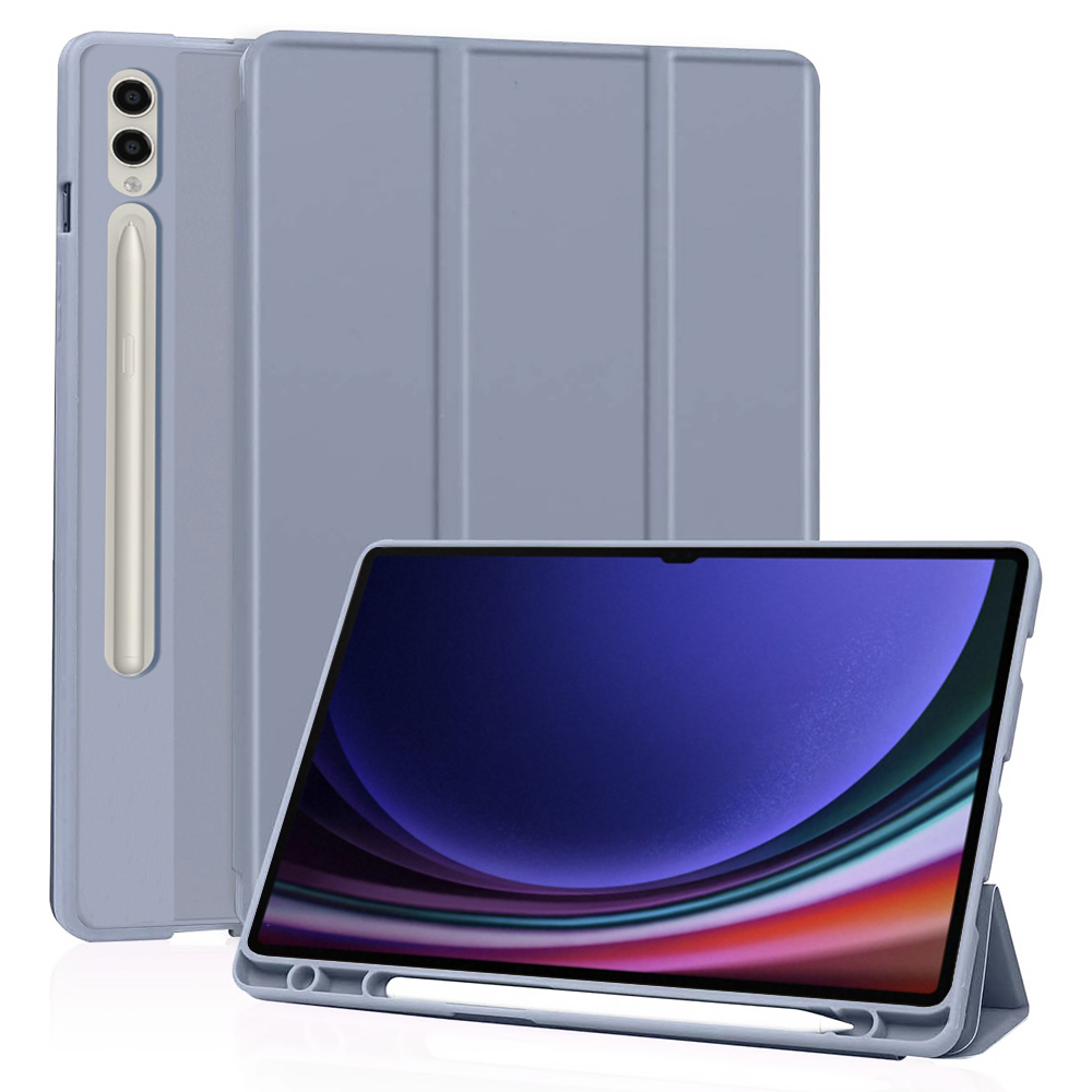 Techsuit - Flex Trifold (with Pencil Holder) - Samsung Galaxy Tab S9 Ultra / S10 Ultra - Purple