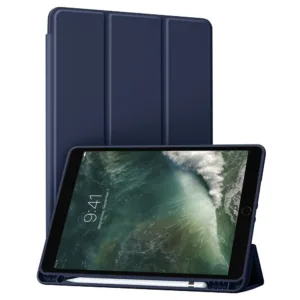 Techsuit - Flex Trifold (with Pencil Holder) - iPad Air 10.5 2019 / iPad Pro 10.5 2017 - Dark Blue