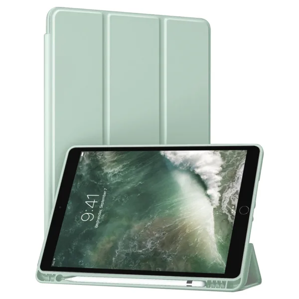 Techsuit - Flex Trifold (with Pencil Holder) - iPad Air 10.5 2019 / iPad Pro 10.5 2017 - Matcha Green