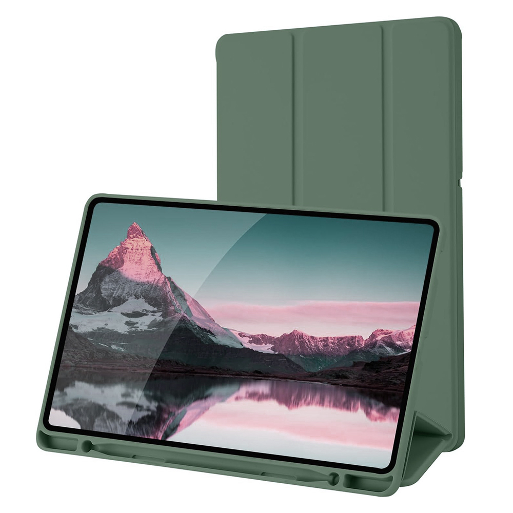 Techsuit - Flex Trifold (with Pencil Holder) - Samsung Galaxy Tab S6 Lite (2020/2022/2024) - Green