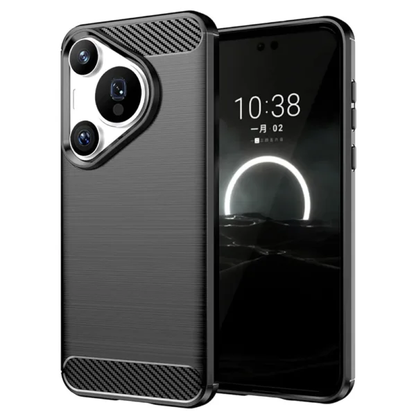 Techsuit - Carbon Silicone - Huawei Pura 70 Pro - Black