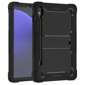 Techsuit - Rugged TabShell + Screen Protector - Samsung Galaxy Tab S9 - Black