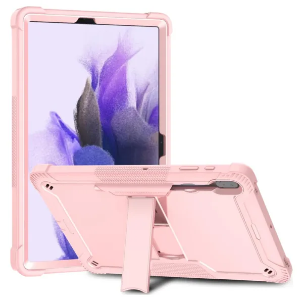 Techsuit - Rugged TabShell + Screen Protector - Samsung Galaxy Tab S7 Plus / S8 Plus - Rose Gold