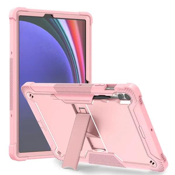 Techsuit - Rugged TabShell + Screen Protector - Samsung Galaxy Tab S9 Plus / S10 Plus - Rose Gold