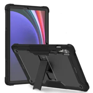 Techsuit - Rugged TabShell + Screen Protector - Samsung Galaxy Tab S9 Plus / S10 Plus - Black