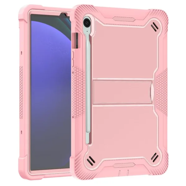 Techsuit - Rugged TabShell + Screen Protector - Samsung Galaxy Tab S9 FE - Rose Gold