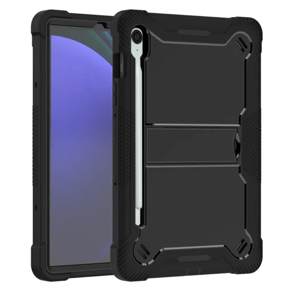 Techsuit - Rugged TabShell + Screen Protector - Samsung Galaxy Tab S9 FE - Black