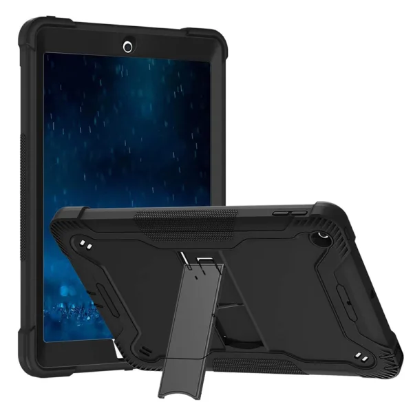 Techsuit - Rugged TabShell + Screen Protector - iPad 9.7 (2017 / 2018) - Black