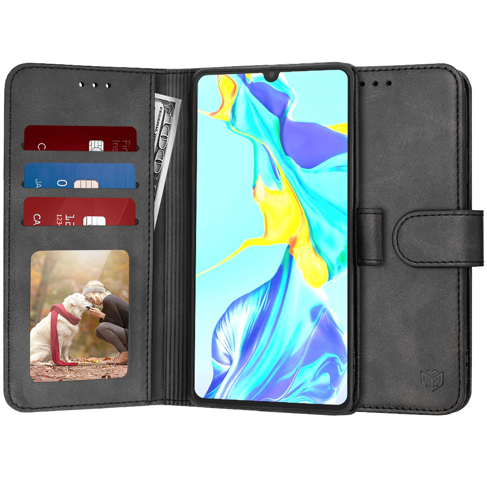 Techsuit - Diary Book - Huawei P30 - Black