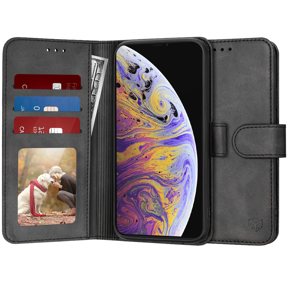 Techsuit - Diary Book - iPhone XS Max - Black