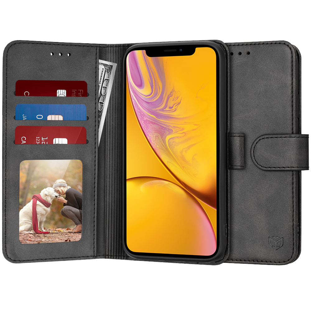 Techsuit - Diary Book - iPhone XR - Black