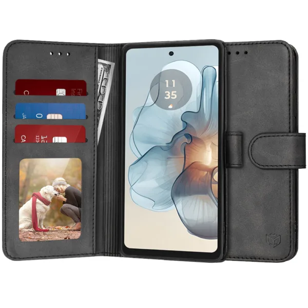 Techsuit - Diary Book - Motorola Moto G24 Power - Black