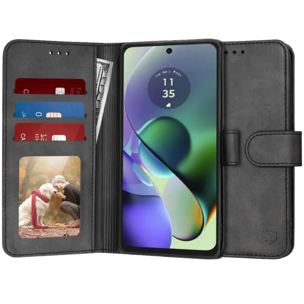 Techsuit - Diary Book - Motorola Moto G54 Power Edition / G64 - Black