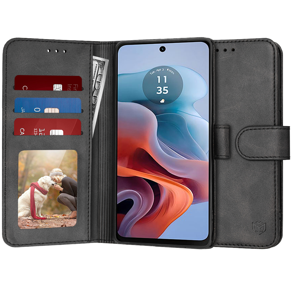 Techsuit - Diary Book - Motorola Moto G34 / Moto G45 - Black