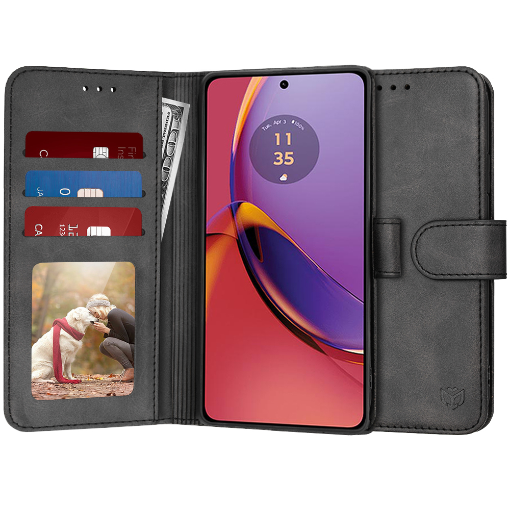 Techsuit - Diary Book - Motorola Moto G84 - Black