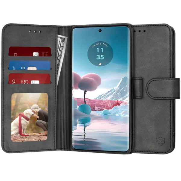 Techsuit - Diary Book - Motorola Edge 40 Neo - Black