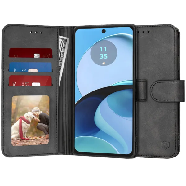 Techsuit - Diary Book - Motorola Moto G14 - Black