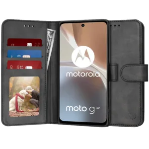 Techsuit - Diary Book - Motorola Moto G32 - Black