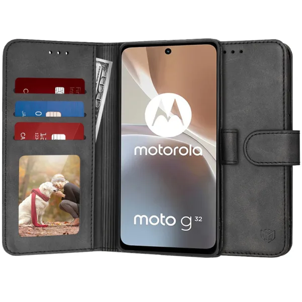 Techsuit - Diary Book - Motorola Moto G32 - Black