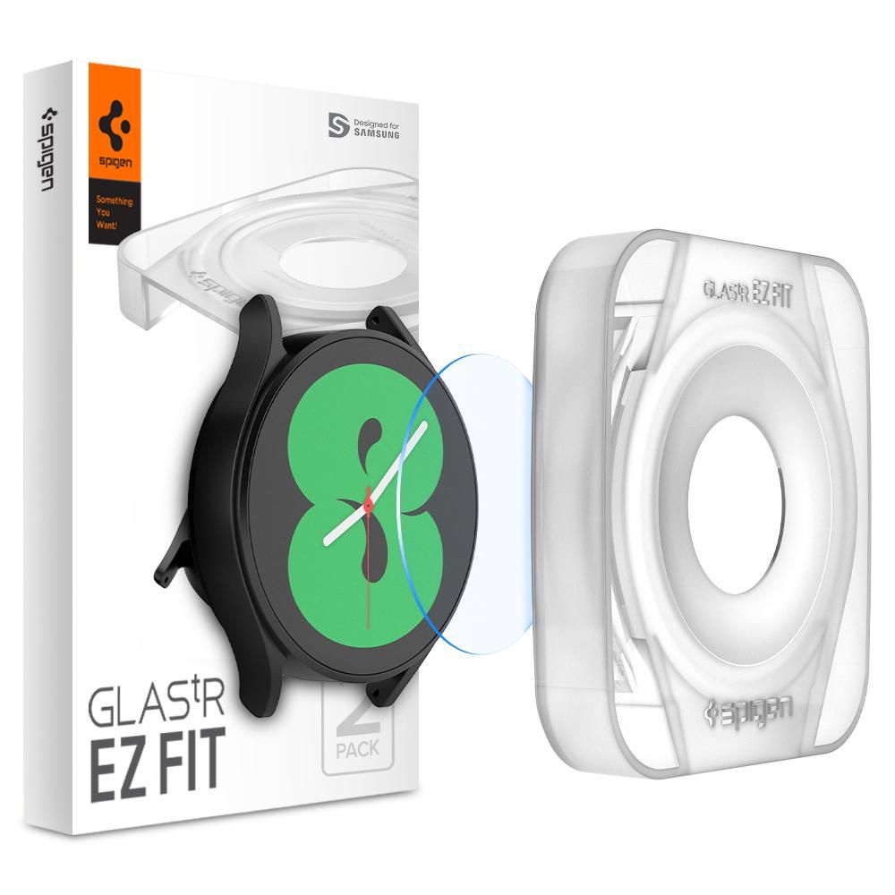 Spigen - Glas.tR EZ-FIT (2 pack) - Samsung Galaxy Watch 4 / 5 (40mm) - Clear