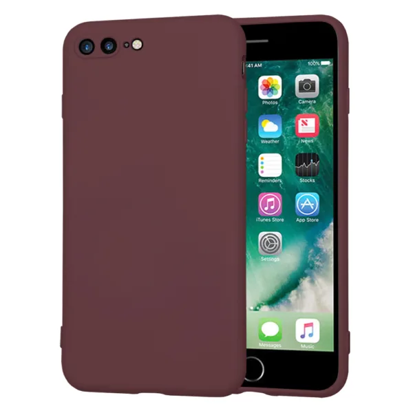 Techsuit - SoftFlex - iPhone 7 Plus / iPhone 8 Plus - Plum Red