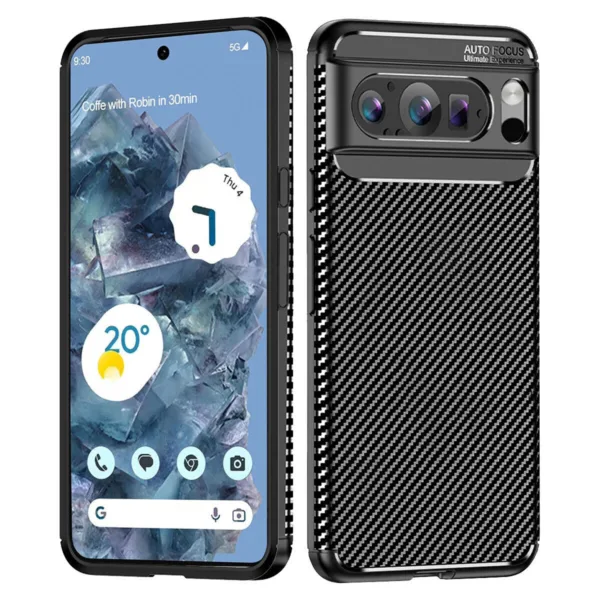 Techsuit - CarbonFiber - Google Pixel 9 Pro - Black