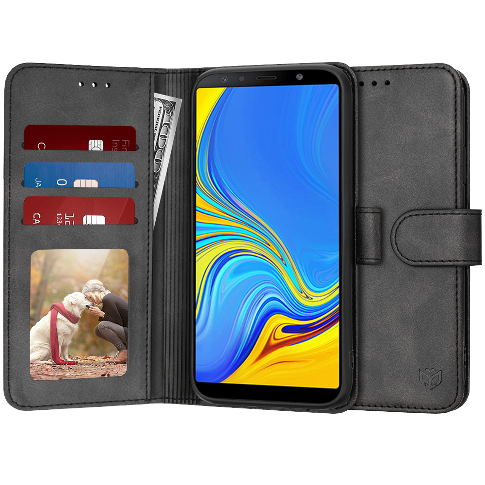 Techsuit - Diary Book - Samsung Galaxy A7 2018 - Black