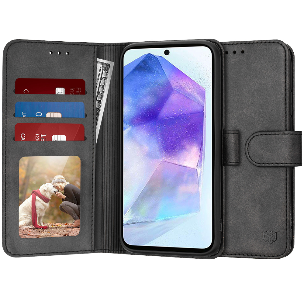 Techsuit - Diary Book - Samsung Galaxy A55 5G - Black