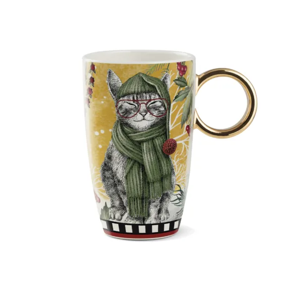 MUG CHRISTMAS CAT 440 ml