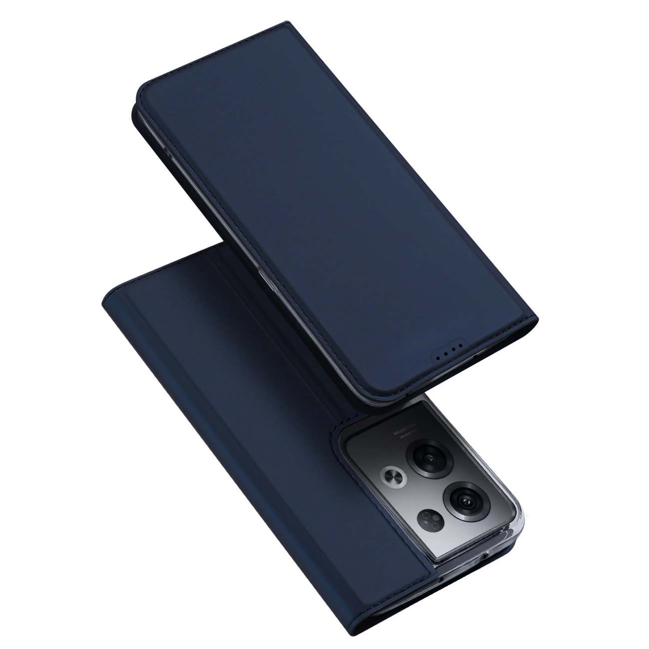 Dux Ducis Skin Pro case for Oppo Reno 8 Pro flip cover card wallet stand blue