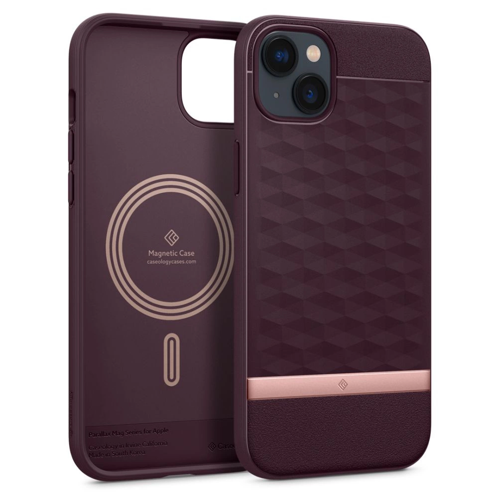 Caseology Parallax Mag case with MagSafe for iPhone 14 Plus - burgundy