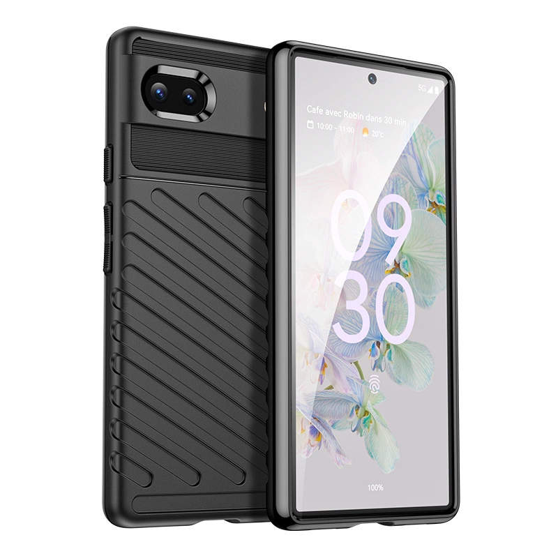 Thunder Case case for Google Pixel 6a silicone armor case black