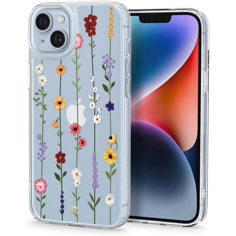 Spigen Cyrill Cecile iPhone 14 Plus Case - Transparent Floral