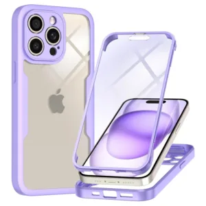 Techsuit - ColorVerse 360 Series + Screen Protector - iPhone 16 Pro Max - Purple