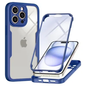 Techsuit - ColorVerse 360 Series + Screen Protector - iPhone 16 Pro Max - Blue