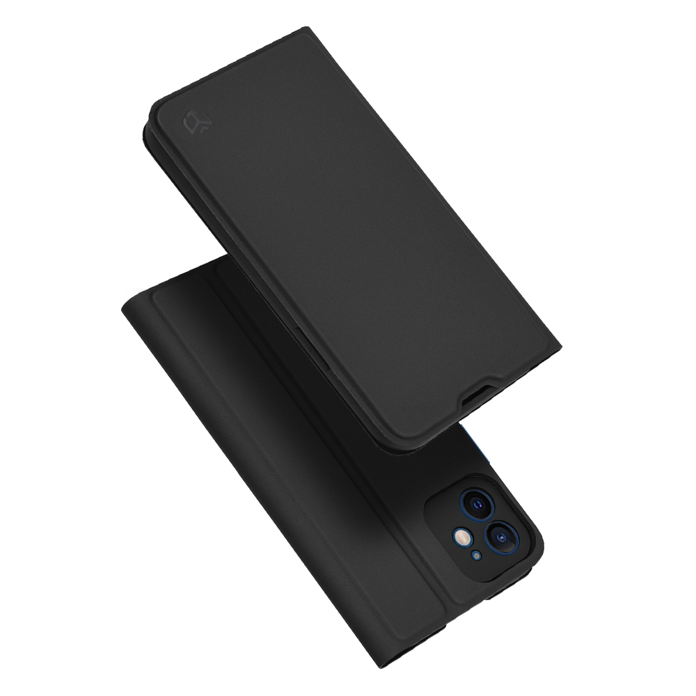 Techsuit - Magskin Book - iPhone 12 - Black