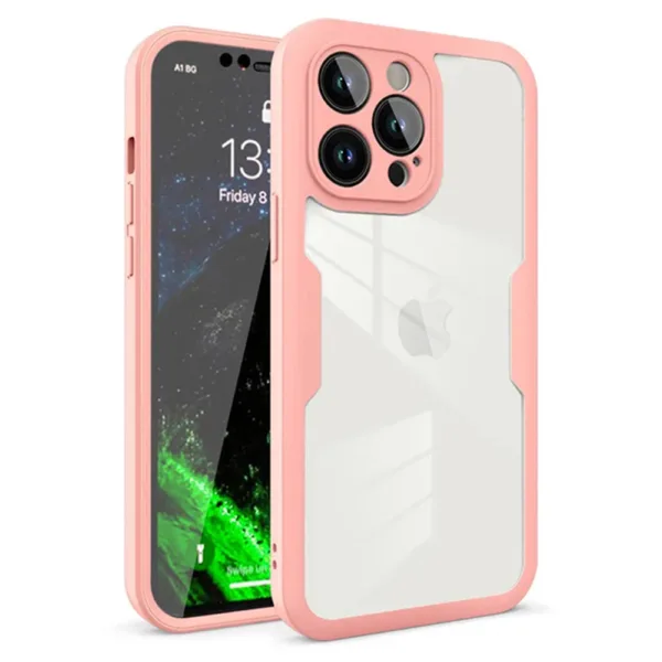 Techsuit - ColorVerse 360 Series + Screen Protector - iPhone 12 Pro - Pink