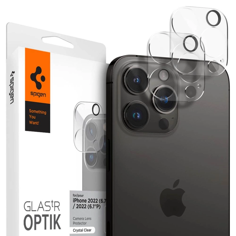 Spigen Optik.tR Camera Protector for iPhone 14 Pro / 14 Pro Max - Transparent 2 pcs.