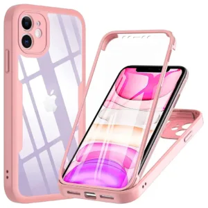 Techsuit - ColorVerse 360 Series + Screen Protector - iPhone 12 - Pink