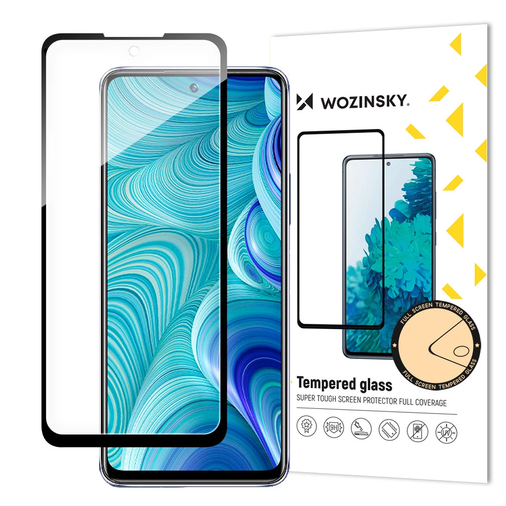 Wozinsky Full Glue Infinix Hot 11S NFC Full Screen Tempered Glass with Frame black (case friendly)