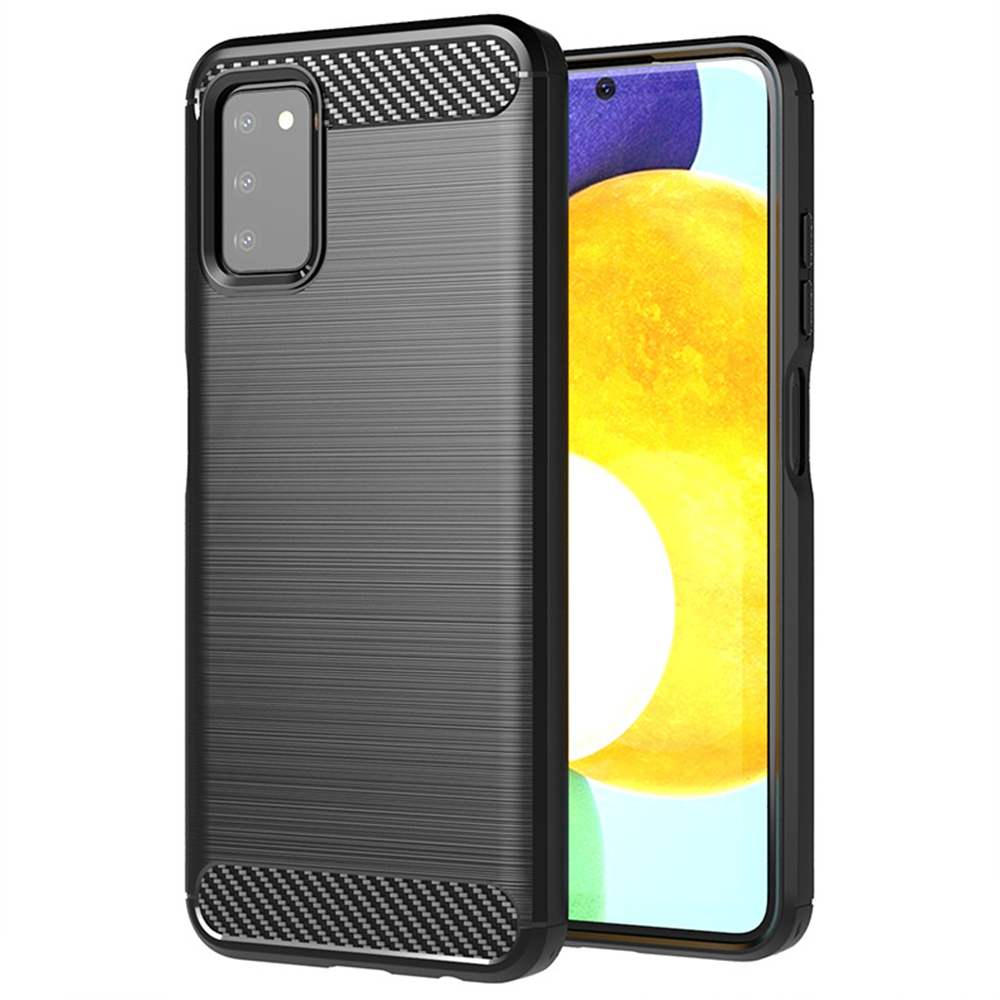 Techsuit - Carbon Silicone - Samsung Galaxy A03s - Black