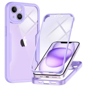 Techsuit - ColorVerse 360 Series + Screen Protector - iPhone 14 - Purple