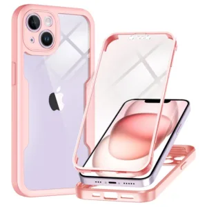 Techsuit - ColorVerse 360 Series + Screen Protector - iPhone 14 - Pink