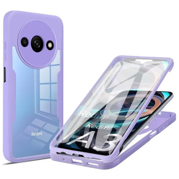 Techsuit - ColorVerse 360 Series + Screen Protector - Xiaomi Redmi A3 - Purple